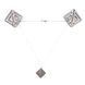 Зажимы для сосков с легкой подвеской LOCKINK Adjustable Nipple Clamps with Light Pendant Grey картинка