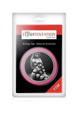 Скотч для бондажа Fetish Tentation Fuchsia, не липне до шкіри і волосків (15м) зображення