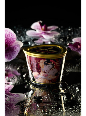 Массажная свеча с афродизиаками Shunga MASSAGE CANDLE Sparkling Strawberry Wine клубничное шампанское (170 мл) картинка
