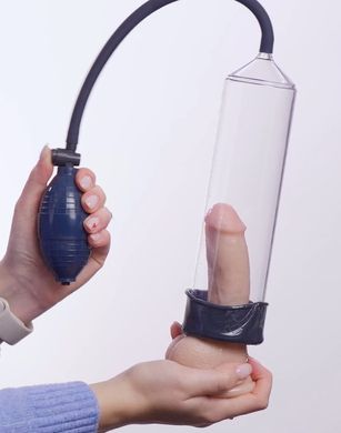 Вакуумна помпа для пеніса з грушею Boners Penis Pump No. 1 зображення