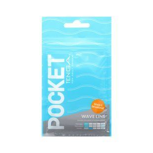 Мастурбатор карманный TENGA Pocket Wave Line (Волны) картинка