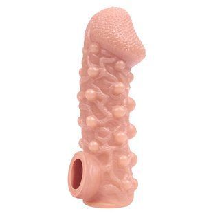 Насадка на член з отвором для мошонки Kokos Cock Sleeve CS 010, розмір L зображення