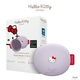 Щетка для лица GESKE Facial Brush 3в1 by Hello Kitty purple картинка