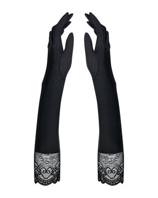 Рукавички довгі з мереживом Obsessive Miamor gloves зображення
