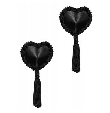 Пэстис - сердце с бахромой Obsessive Tassel nipple covers black (2 шт) картинка