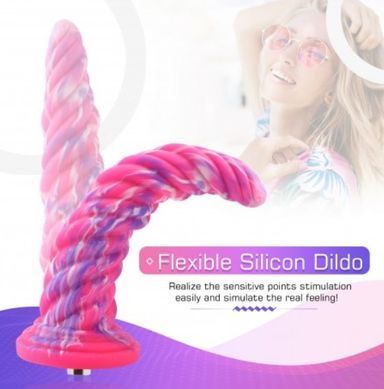 Силіконовий дилдо Hismith Awl Shape Silicone Dildo Monster Series (діаметр 5,9 см) зображення