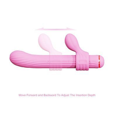 Вібратор для точки G з насадками Otouch Magic Stick S1 Plus Pink (діаметр 3,5 см) зображення