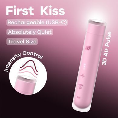 Вакуумний стимулятор Satisfyer First Kiss (технологія 3D Air Pulse) зображення