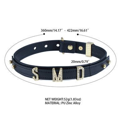 Нашийник LOCKINK Dark DIY Alphabet Collar зображення
