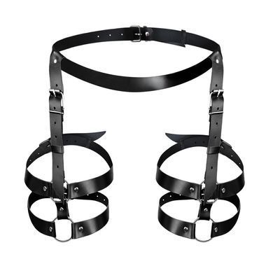 Кожаные гартеры с поясом Art of Sex Melani Leather garters, размер XS-M картинка