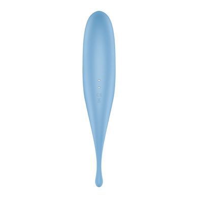 Вібратор для клітора із вакуумною стимуляцією Satisfyer Twirling Pro Blue зображення