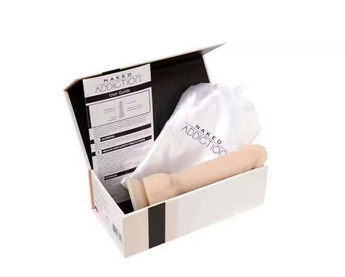 Фалоімітатор реалістичний на присосці Naked Addiction 8&Prime; Silicone Dual Density Dildo Vanilla (діаметр 4,5 см + віброкуля в подарунок) зображення