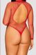 Боді-сітка з довгим рукавом Obsessive B126 teddy red, розмір XL/XXL картинка 2