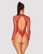 Боди-сетка с длинным рукавом Obsessive B126 teddy red, размер XL/XXL картинка 6