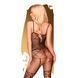 Бодістокінг з панчохами та геометричним малюнком Penthouse Firecracker Black, розмір XL картинка 2
