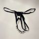 Жіночі трусики з перловою ниткою у промежині Art of Sex Kаrin Black, розмір XS-M картинка 3