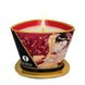 Масажна свічка з афродизіаками Shunga MASSAGE CANDLE Sparkling Strawberry Wine полуничне шампанське (170 мл) картинка 4