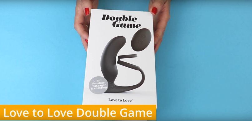 Вибромассажер простаты Love To Love Double Game с двойным эрекционным кольцом и пультом ДУ картинка
