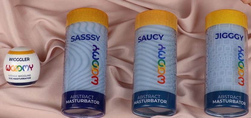 Мастурбатор двосторонній, наскрізний Wooomy Sasssy Abstract Masturbator зображення