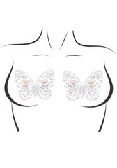 Пестіс з кристалів, що світяться у темряві Leg Avenue Chrysallis nipple sticker (метелики) зображення