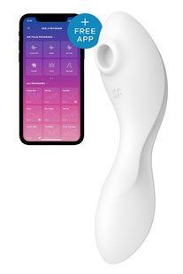 Вакуумний смарт-стимулятор із вібрацією Satisfyer Curvy Trinity 5 White (діаметр 3,8 см) зображення