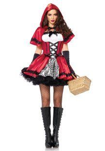 Костюм красной шапочки Leg Avenue Gothic Red Riding Hood, размер L картинка