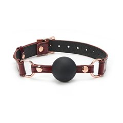 Силіконовий кляп Liebe Seele Wine Red Ball Gag (діаметр 4,3 см) зображення