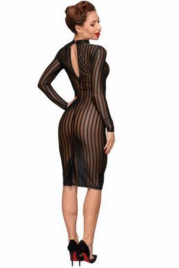 Класична прозора сукня Noir Handmade F182 Classic dress made of elastic tulle, розмір S зображення
