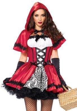Костюм красной шапочки Leg Avenue Gothic Red Riding Hood, размер L картинка