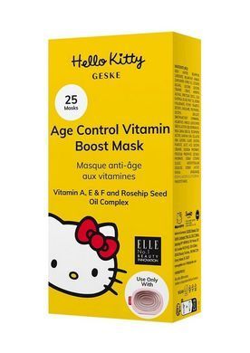 Антивозрастная маска с витаминным комплексом GESKE Age Control Vitamin Boost Mask by Hello Kitty Oval (50 мл + 25 салфеток) картинка