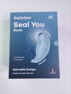 Вакуумный клиторальный стимулятор с вибрацией Satisfyer Seal You Soon картинка