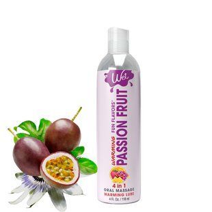 Зігріваючий лубрикант на водній основі без цукру Wet Warming 4in1 Passion Fruit, маракуйя (118 мл) зображення