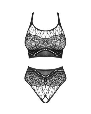 Комплект-сетка с доступом Obsessive K103 top & panties, размер S/M/L картинка