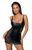 Сукня міні без рукавів з мереживом Noir Handmade F229 Powerwetlook dress with lace inserts, розмір S зображення