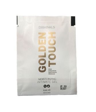 Екстразволожуючий гель-лубрикант на водній основі Driminals Golden Touch, гіалуронова кислота (100 мл) зображення