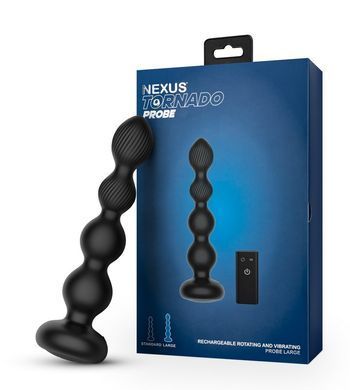 Анальный вибратор с вращением Nexus Tornado Probe Edition (диаметр 3,5 см) картинка