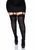 Панчохи непрозорі Leg Avenue Nylon Thigh Highs + PLUS SI Black зображення