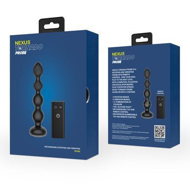 Анальный вибратор с вращением Nexus Tornado Probe Edition (диаметр 3,5 см) картинка