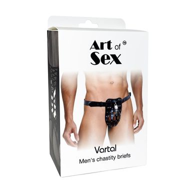Шкіряний чоловічий пояс вірності Art of Sex Vartal зображення