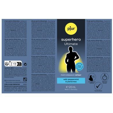 Найсильніший пролонгувальний спрей pjur Superhero Ultimate Spray (20 мл) зображення