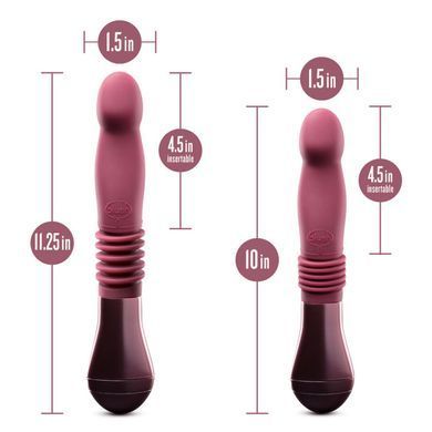 Пульсатор для точки G Temptasia by Blush Trixie Thrusting Dildo Wine Red (діаметр 3,8 см) зображення