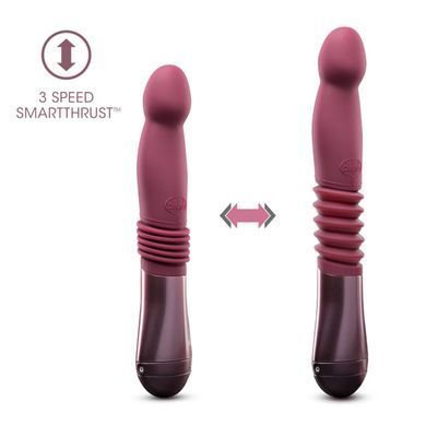 Пульсатор для точки G Temptasia by Blush Trixie Thrusting Dildo Wine Red (діаметр 3,8 см) зображення