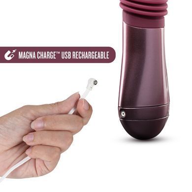 Пульсатор для точки G Temptasia by Blush Trixie Thrusting Dildo Wine Red (діаметр 3,8 см) зображення