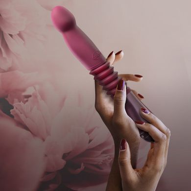Пульсатор для точки G Temptasia by Blush Trixie Thrusting Dildo Wine Red (діаметр 3,8 см) зображення