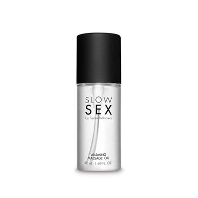 Разогревающее съедобное массажное масло Bijoux Indiscrets Slow Sex Warming massage oil (50 мл) картинка