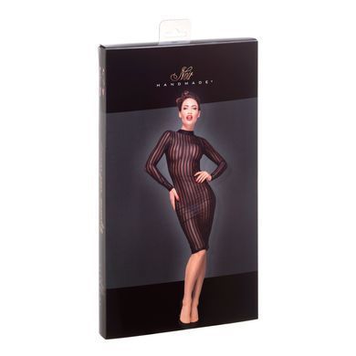 Класична прозора сукня Noir Handmade F182 Classic dress made of elastic tulle, розмір S зображення