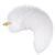 Металева анальна пробка Лисячий хвіст LOCKINK SEVANDA White Fox-Tail Anal Pear-shape Plug зображення