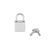 Замочок з ключами Liebe Seele Regular Padlock Silver (2 шт) картинка