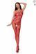 Ажурный бодистокинг с интимными вырезами Passion BS076 red картинка 1