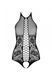 Боди с имитацией корсетной шнуровки Passion BS094 black One Size картинка 3